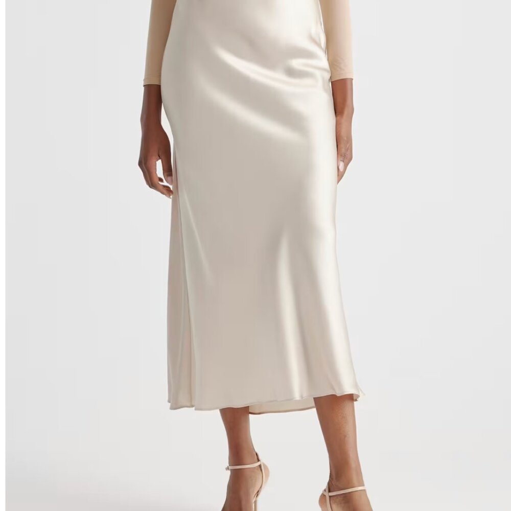 Quince Silk Maxi skirt
